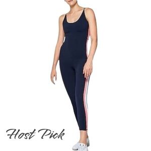 Fourlaps Women's Elevate Onesie Workout Strappy One Piece Jumpsuit Size XXL Blue